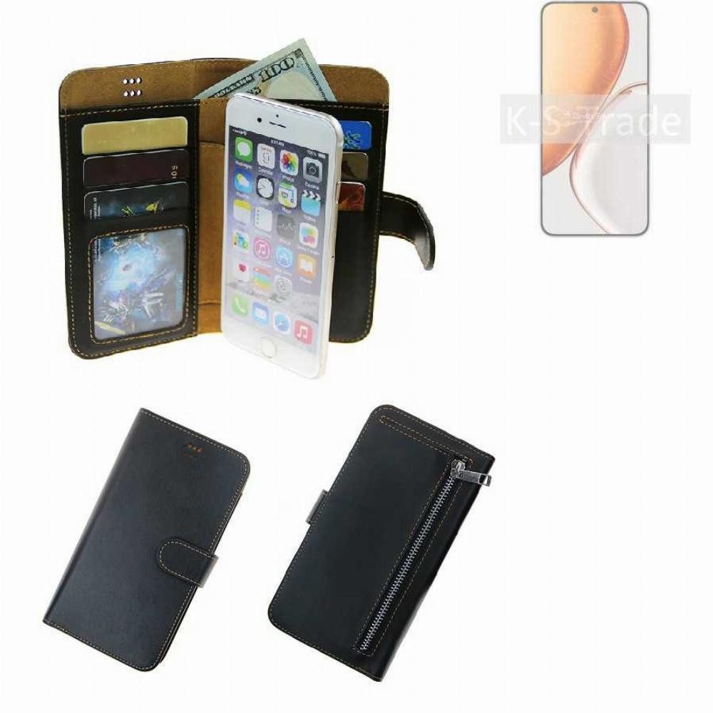 K-S-Trade Handyhülle für Honor X70, Schutz Hülle Klapphülle Case Phone cover Slim Handytasche Handy