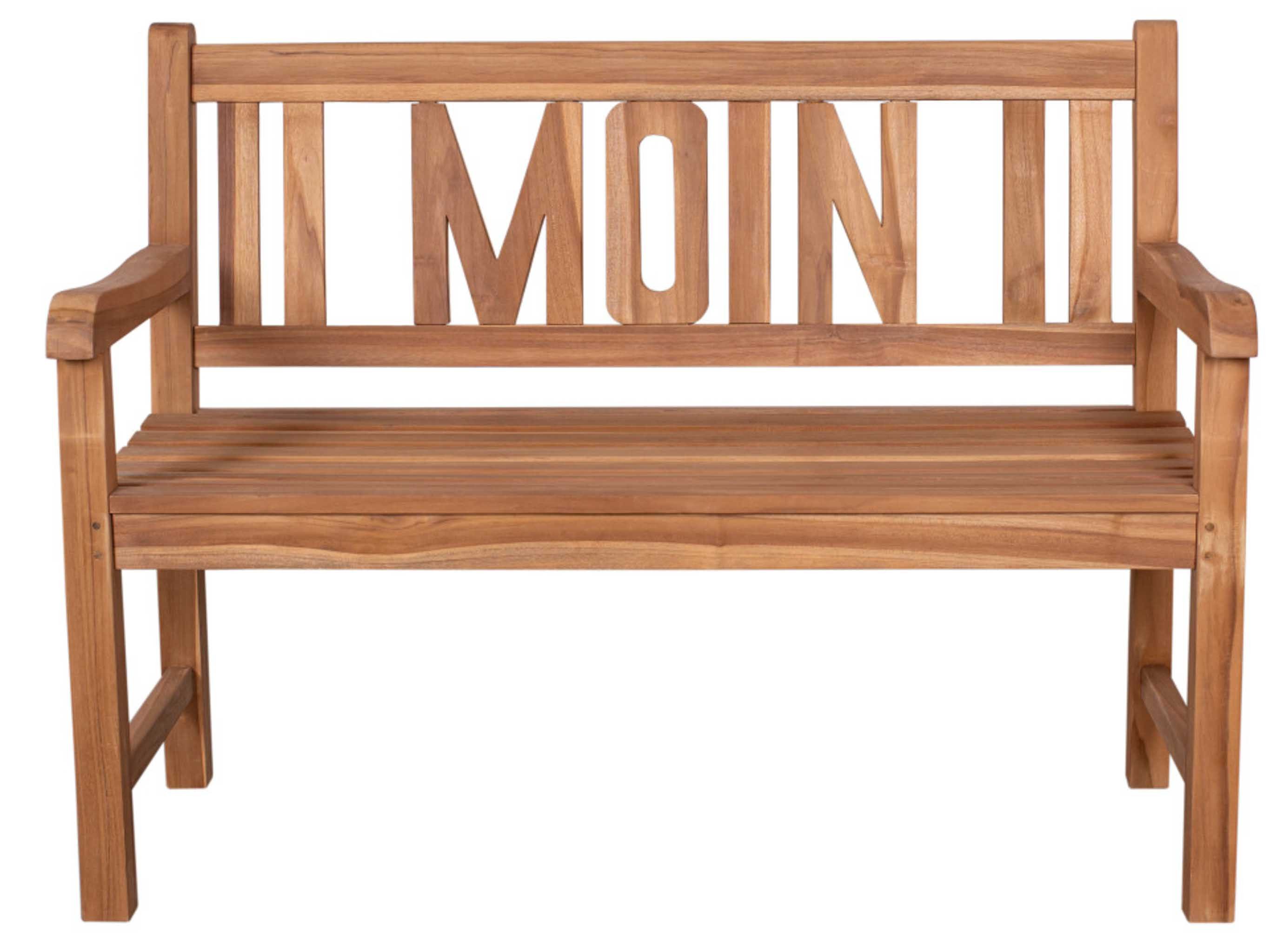MR.DEKO Gartenbank Moin Teak 120 cm günstig online kaufen