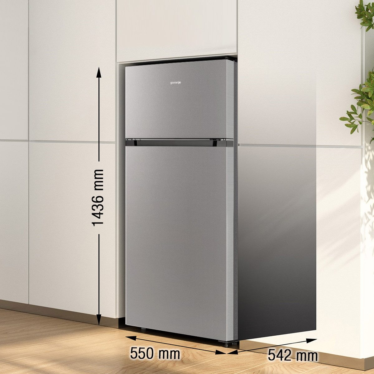 GORENJE Kühl-/Gefrierkombination RF 414 EPS4, 143,6 cm hoch, 55 cm breit – Bild 5 von 5