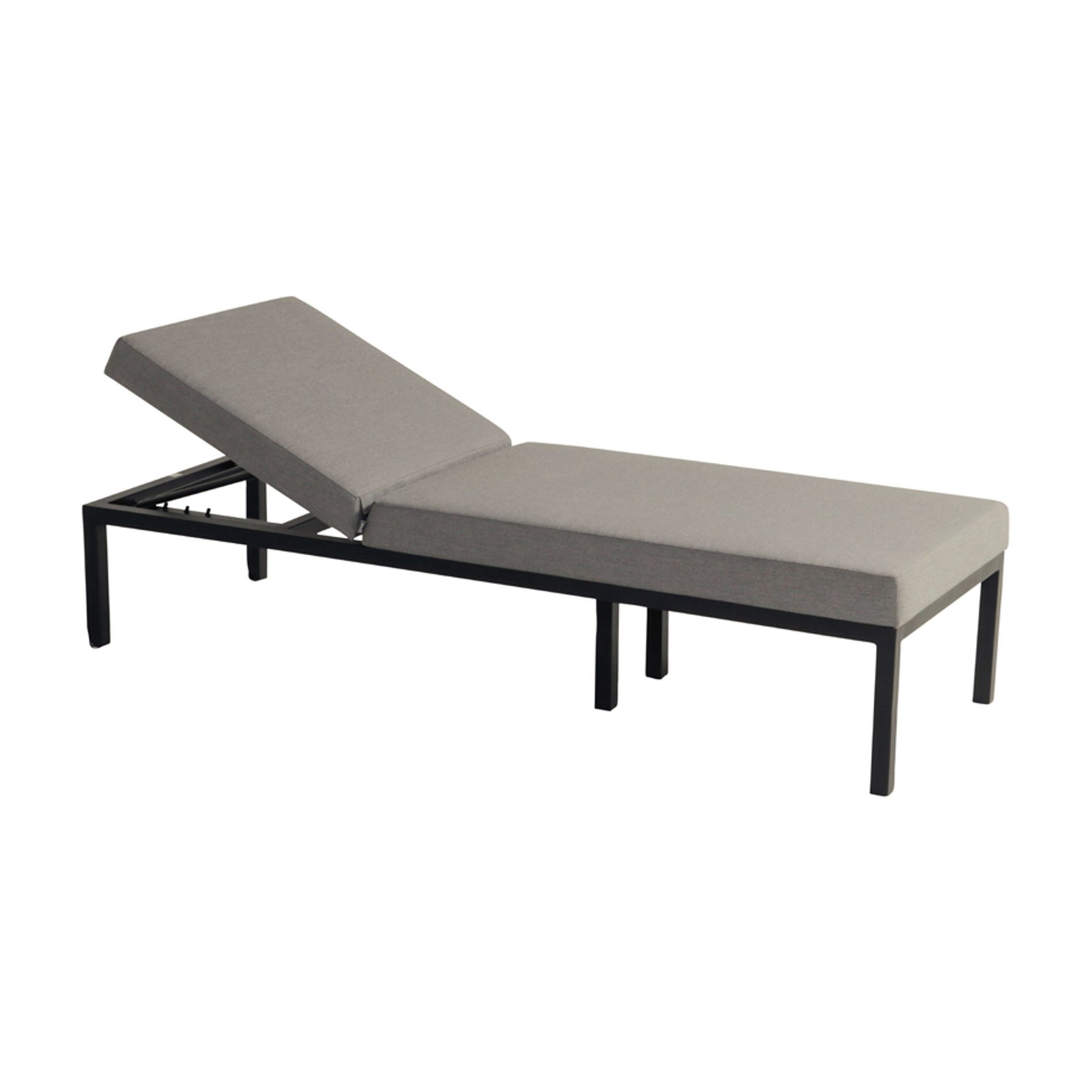 Hartman Gartenliege Eva, 1 Sonnenliege mit verstellbarer Rückenlehne, schnelltrocknende Sunbrella®-Polster, 195 x 71 cm, Höhe 45 cm