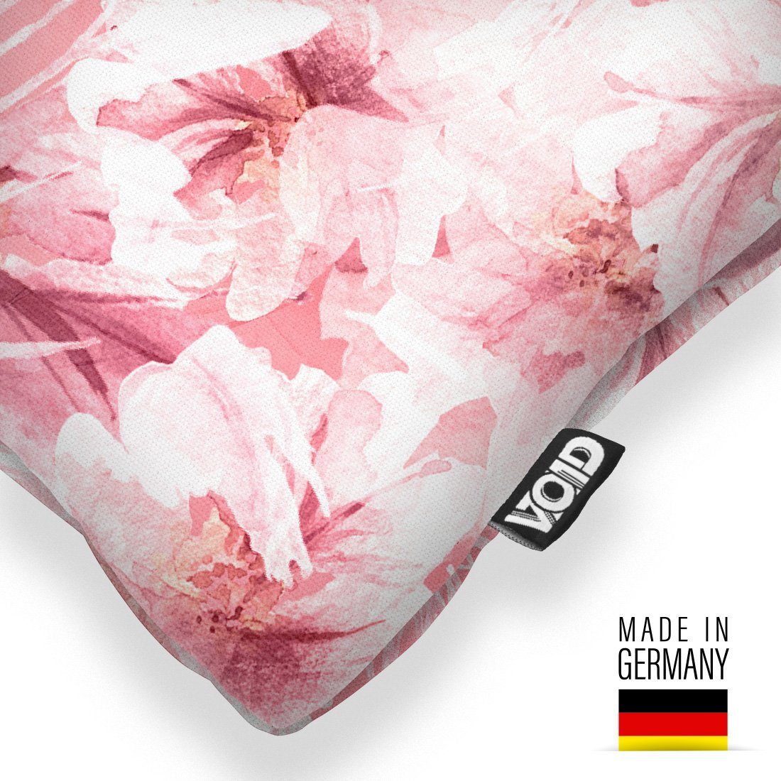 VOID Kissenbezug, (1 Stück), Blumenmuster rose Blumen 40x40 Sofakissen Poly günstig online kaufen