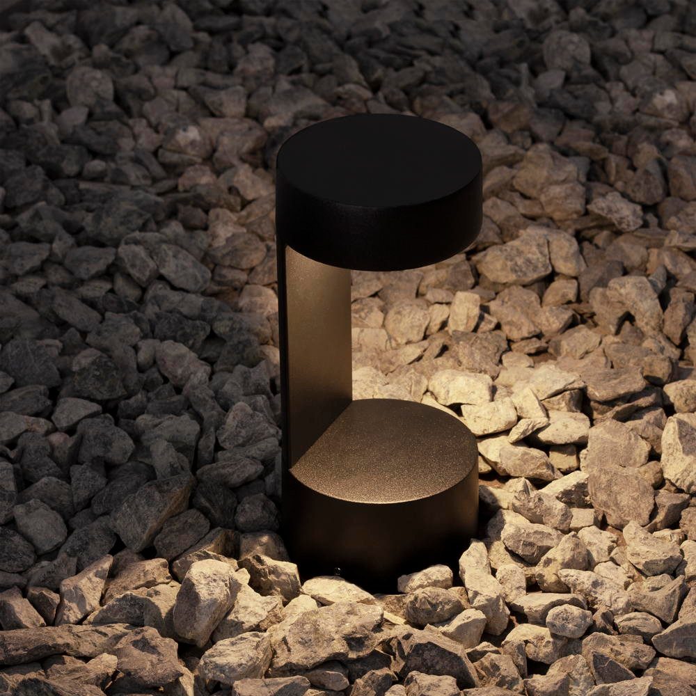 Nova Luce Außen-Stehlampe LED Wegeleuchte Tala in Schwarz 9W 630lm IP54, LED