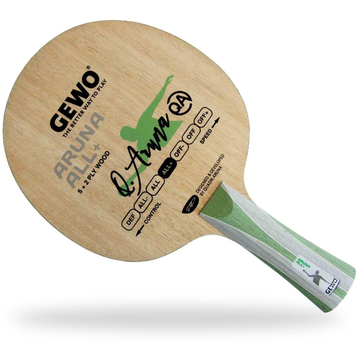 Gewo Tischtennisschläger GEWO Holz Aruna Carbon ALL+