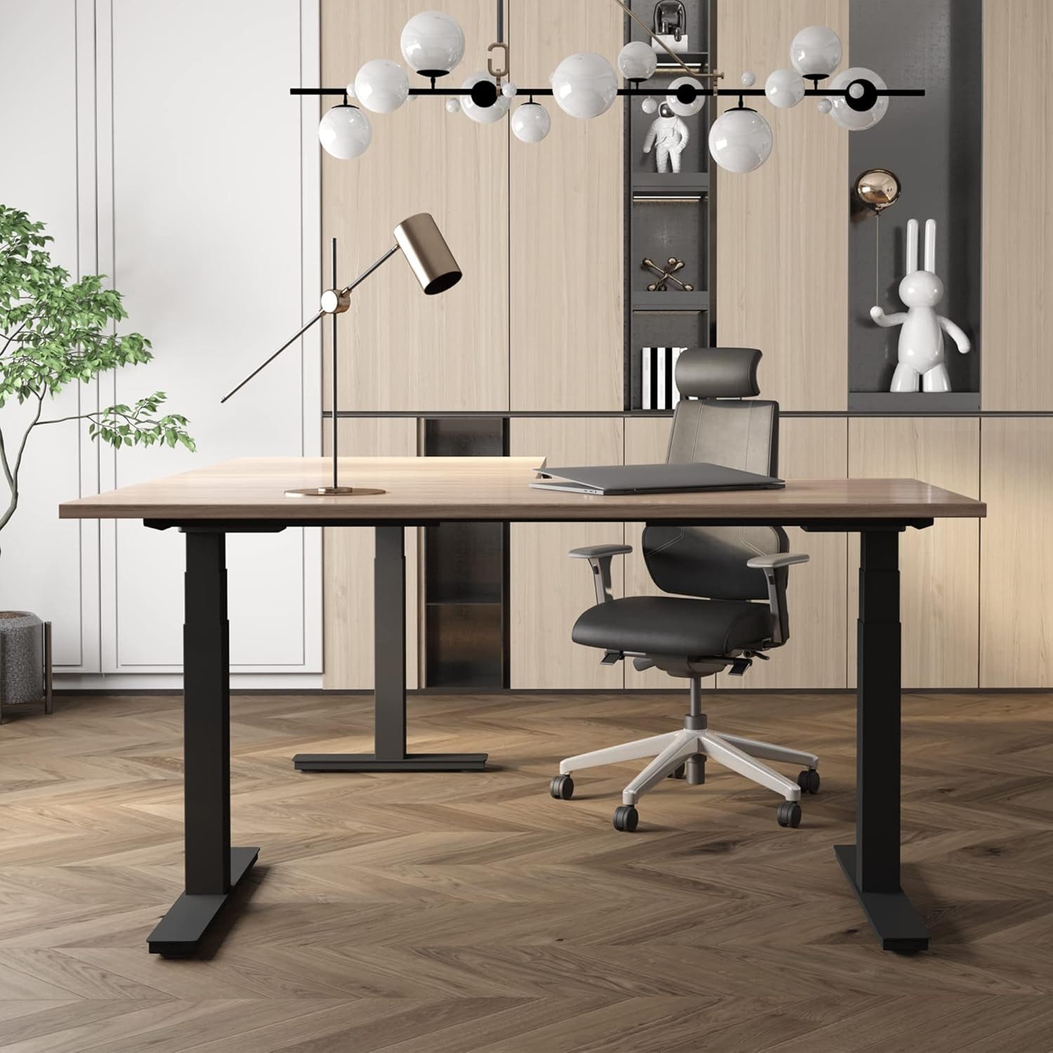 Ergotopia Eckschreibtisch Desktopia Edge elektrisch höhenverstellbares Tischgestell in L-Form