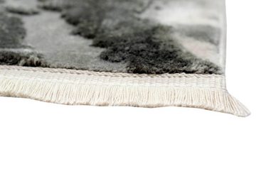 Wollteppich Teppich Wollteppich Marmor Muster grau creme, Carpetia, rechteckig, Höhe: 12 mm, Maschinengewebt