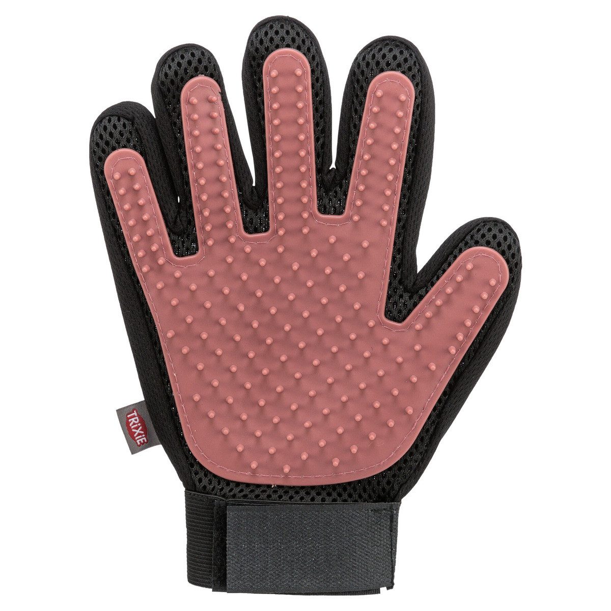 TRIXIE Fellpflegehandschuh Fellpflege-Handschuh für Katzen pink/schwarz