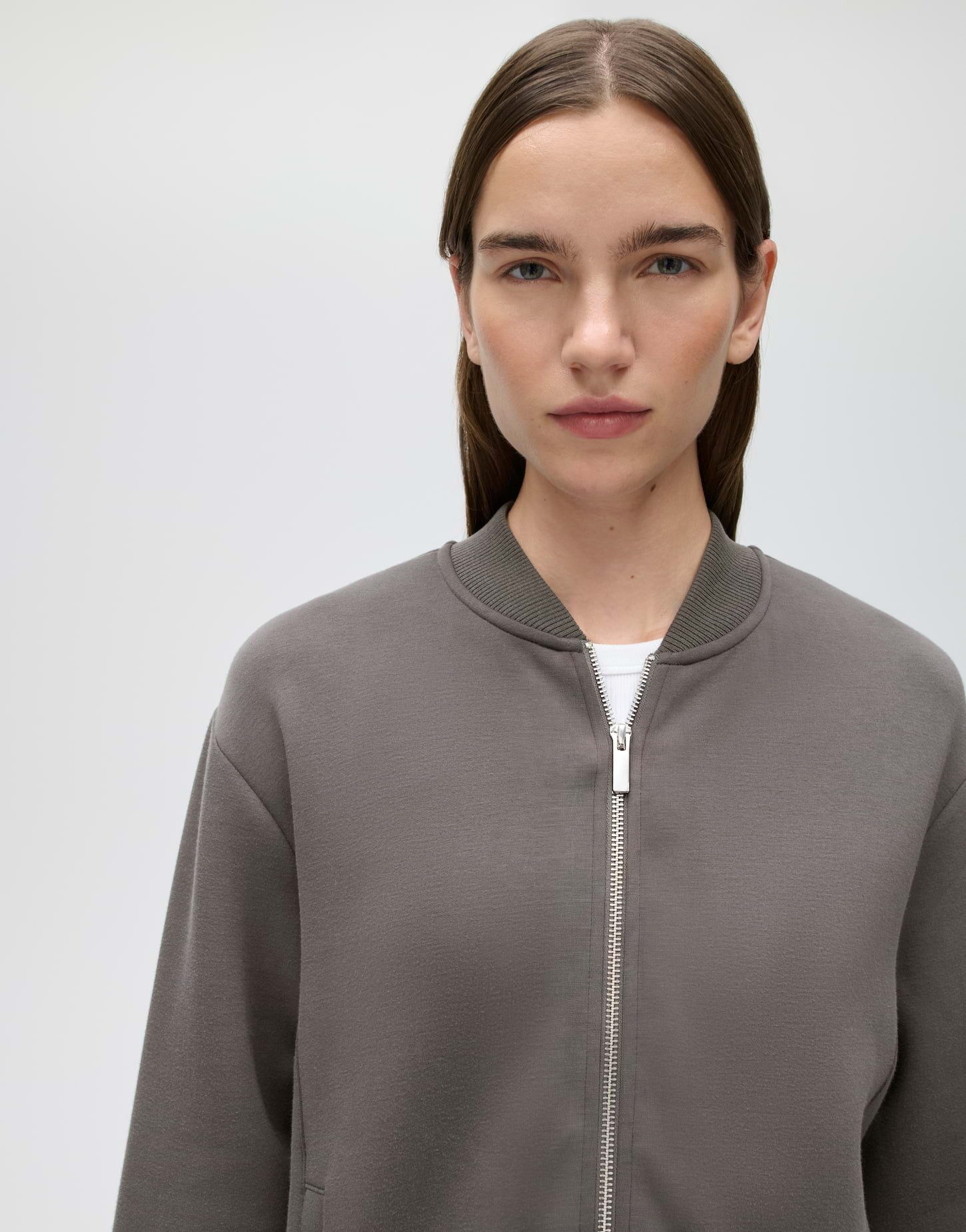 OPUS Blouson Glacki club aus Sweatware Leicht verkürzte O-Silhouette mit weichem Griff und Ballonsaum – Bild 4 von 5