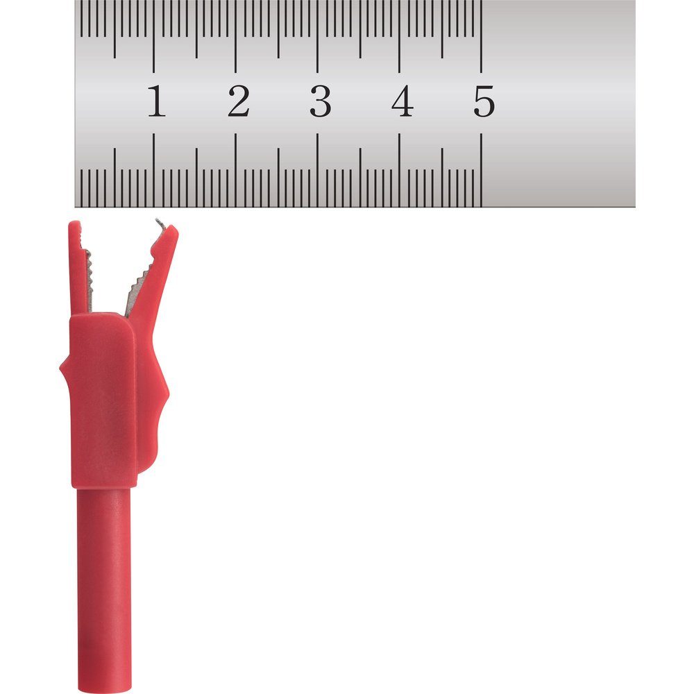 Buchse Multimeter mm Krokodilklemme VOLTCRAFT 4 (MSK-102) MSK-102 Schwarz, Rot, VOLTCRAFT