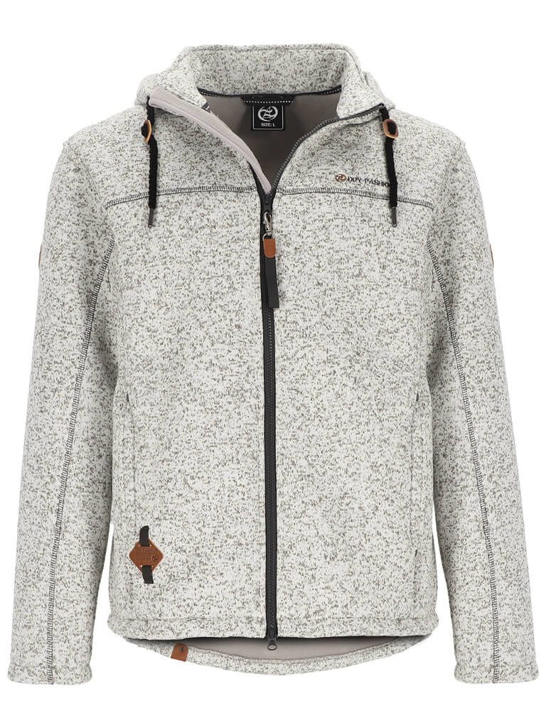 Dry Fashion Fleecejacke Herren Wollfleece-Jacke Helgoland mit Kapuze - Wind günstig online kaufen