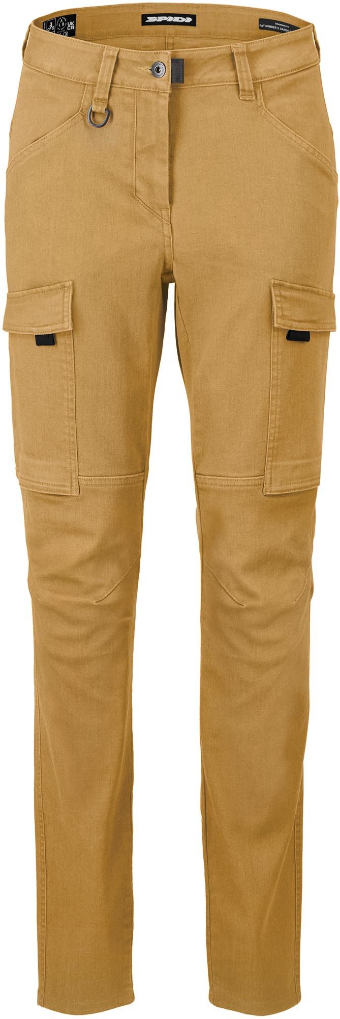 SpiDi Motorradhose Pathfinder 2 Cargo Damen Motorrad Textilhose Knieprotektoren enthalten