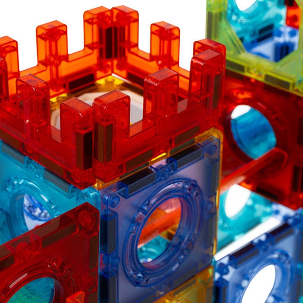 ISO TRADE Kugelbahn Magnetische Bausteine 3D, (Spar-Set, kompatibel), Flächige und räumliche Strukturen sowie dynamische Kugelbahnen – Bild 4 von 5