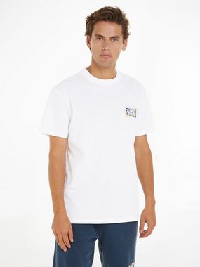 Tommy Jeans T-Shirt TJM REG FLOWER POWER TEE mit floralem Rückenprint