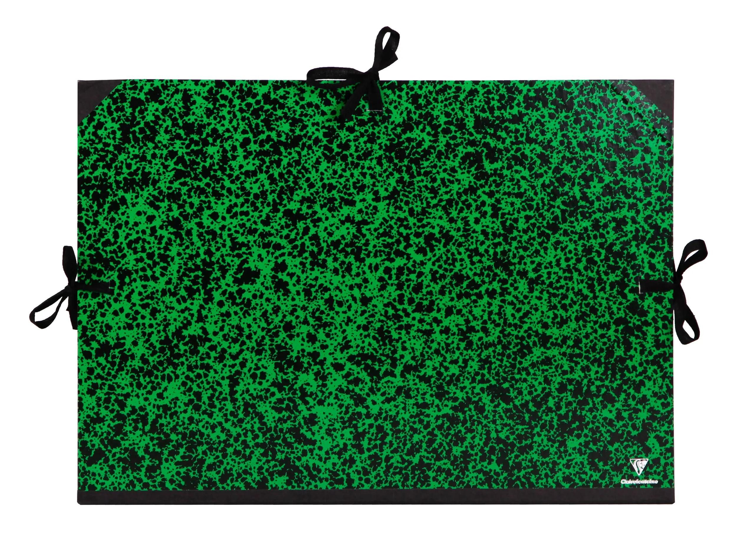 Schreibmappe 5x Zeichenmappe Annonay, Bandverschluss, 47x62cm A2+ Grün 32600C