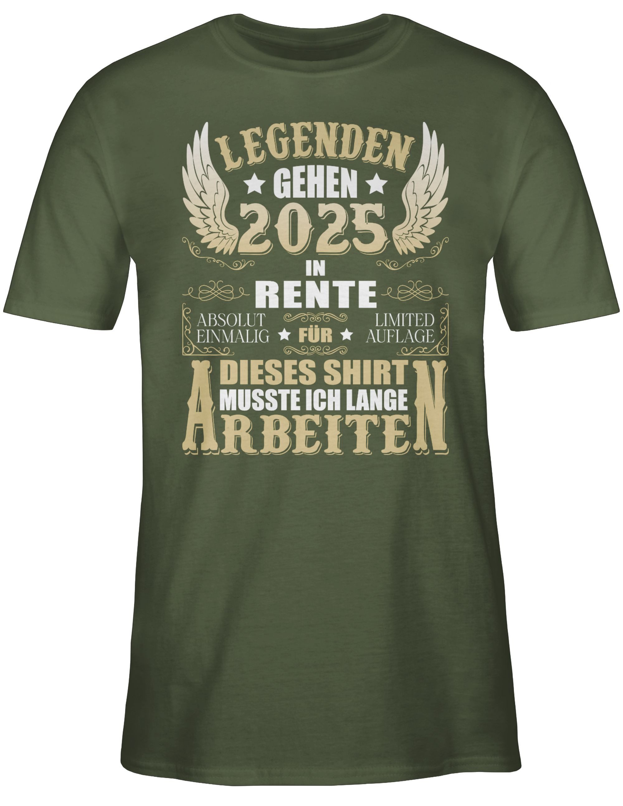 Shirtracer T-Shirt Legenden gehen 2025 in günstig online kaufen