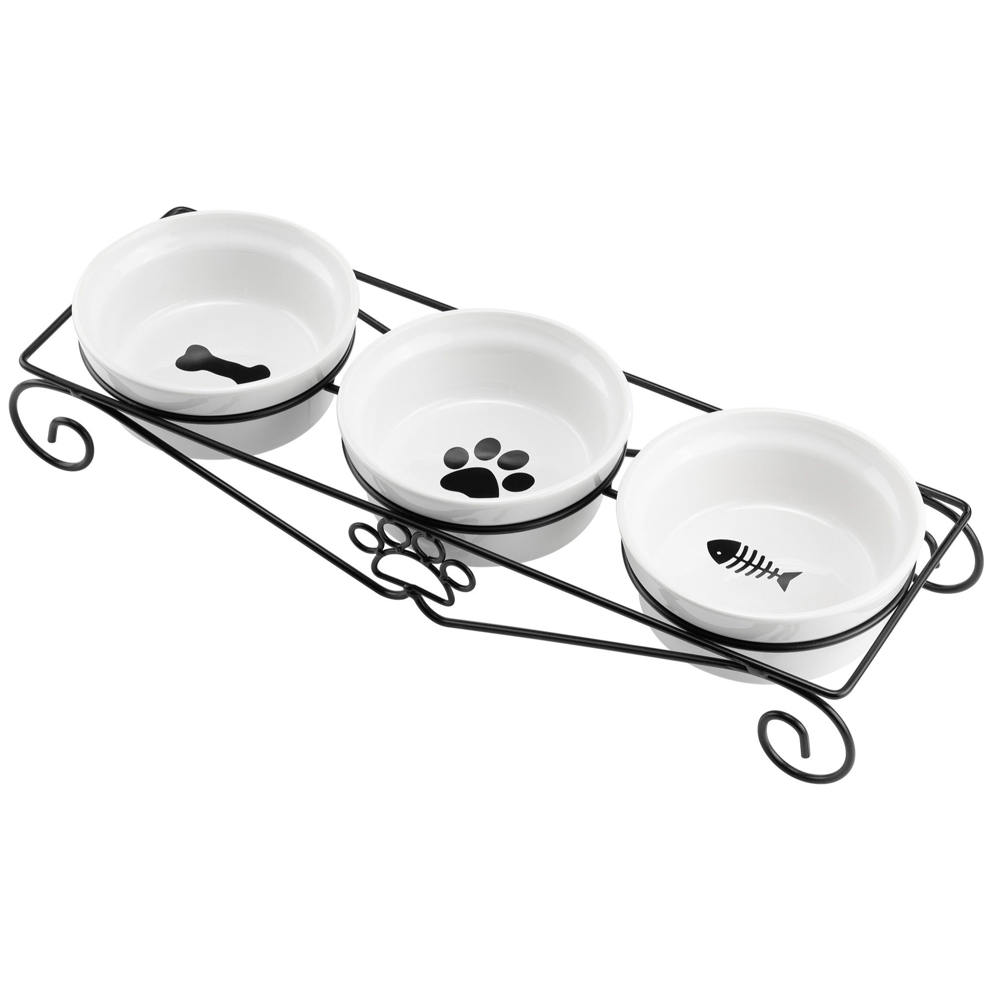 Napf Futternapf 3er Set - Futternapf Katze - Futterstation Hund