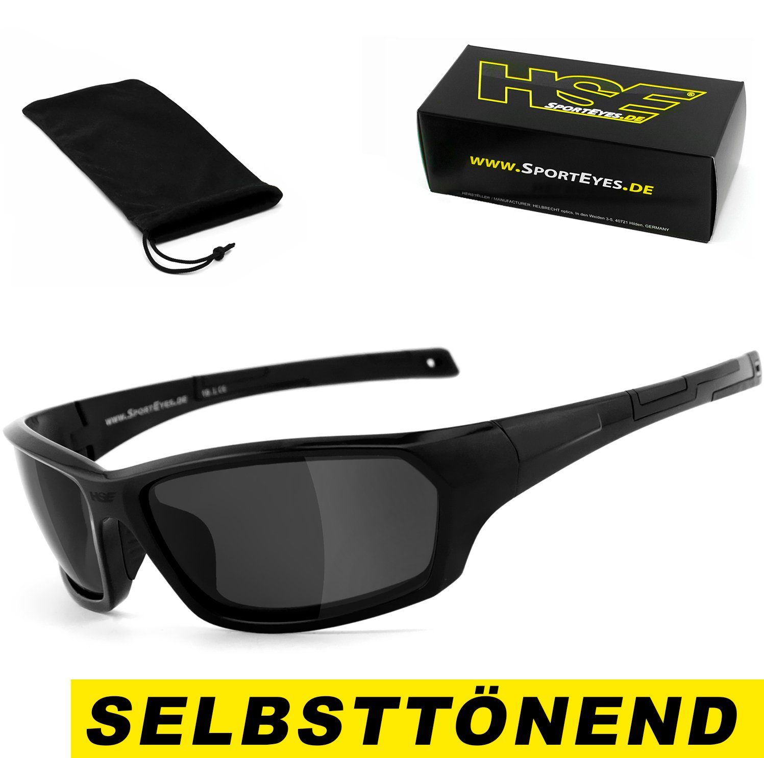 HSE - SportEyes Sportbrille AIR-STREAM - selbsttönend, Selbsttönende Gläser