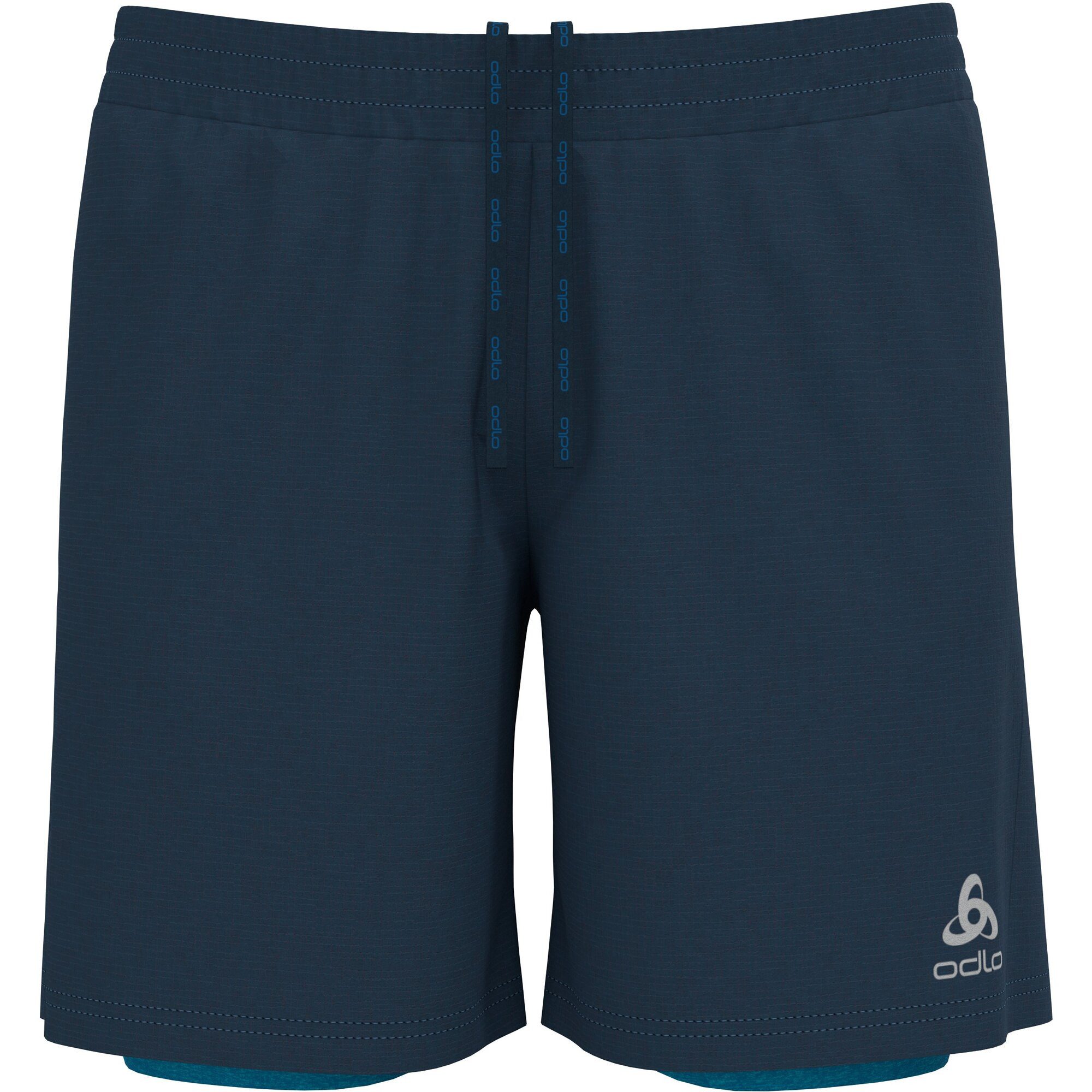 Odlo Laufhose 2-in-1 Шорты RUN EASY 7 INCH BLUE WING TEAL - INDIGO