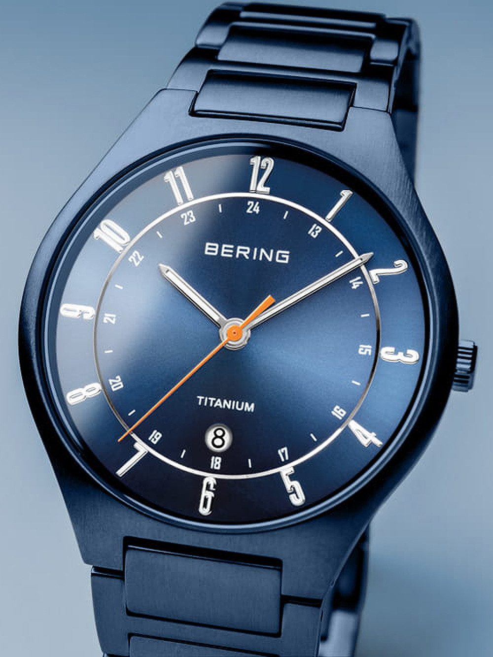 Bering Quarzuhr Bering 11739-797 Titanium Herrenuhr 39mm 5ATM Bering 11739-797 Titanium Herrenuhr 39mm 5ATM