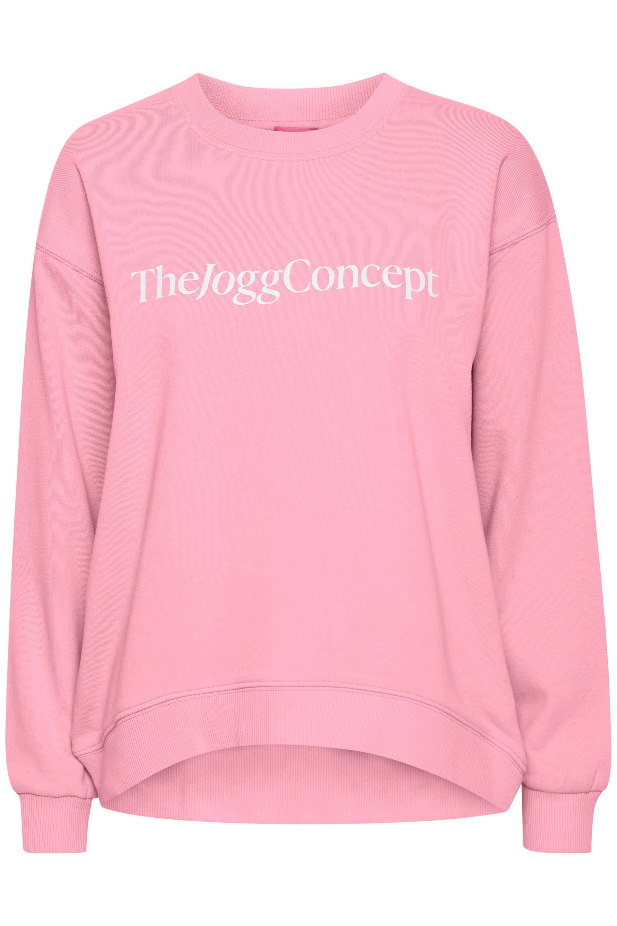 TheJoggConcept. Sweatshirt JCSAFINE SWEATSHIRT (152214) Logo-Print 22800015 Rosebloom mit - Sportlicher Sweater