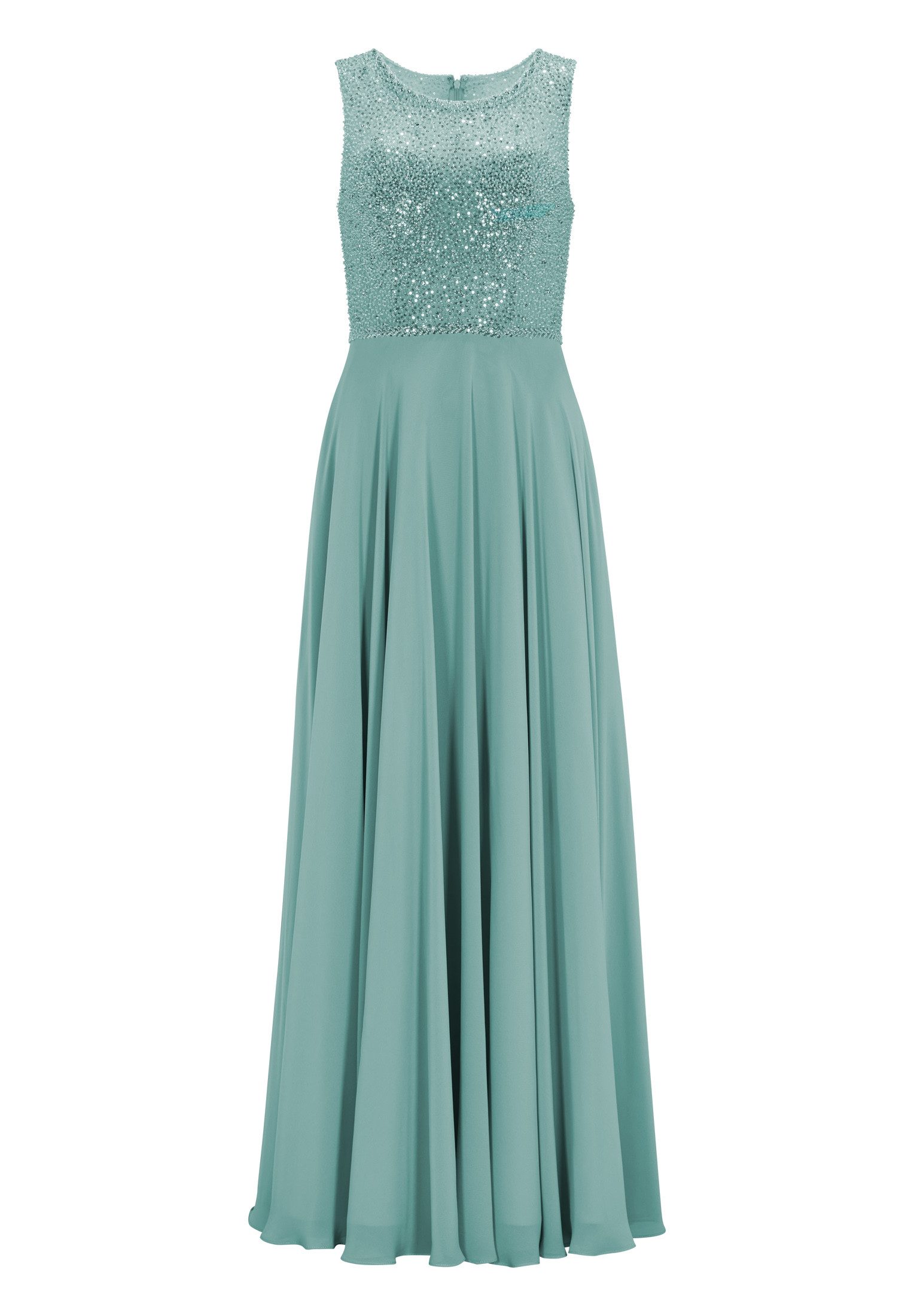 SWING Abendkleid in Paillettenoptik - Chiffonkleid - festliches Maxikleid - günstig online kaufen