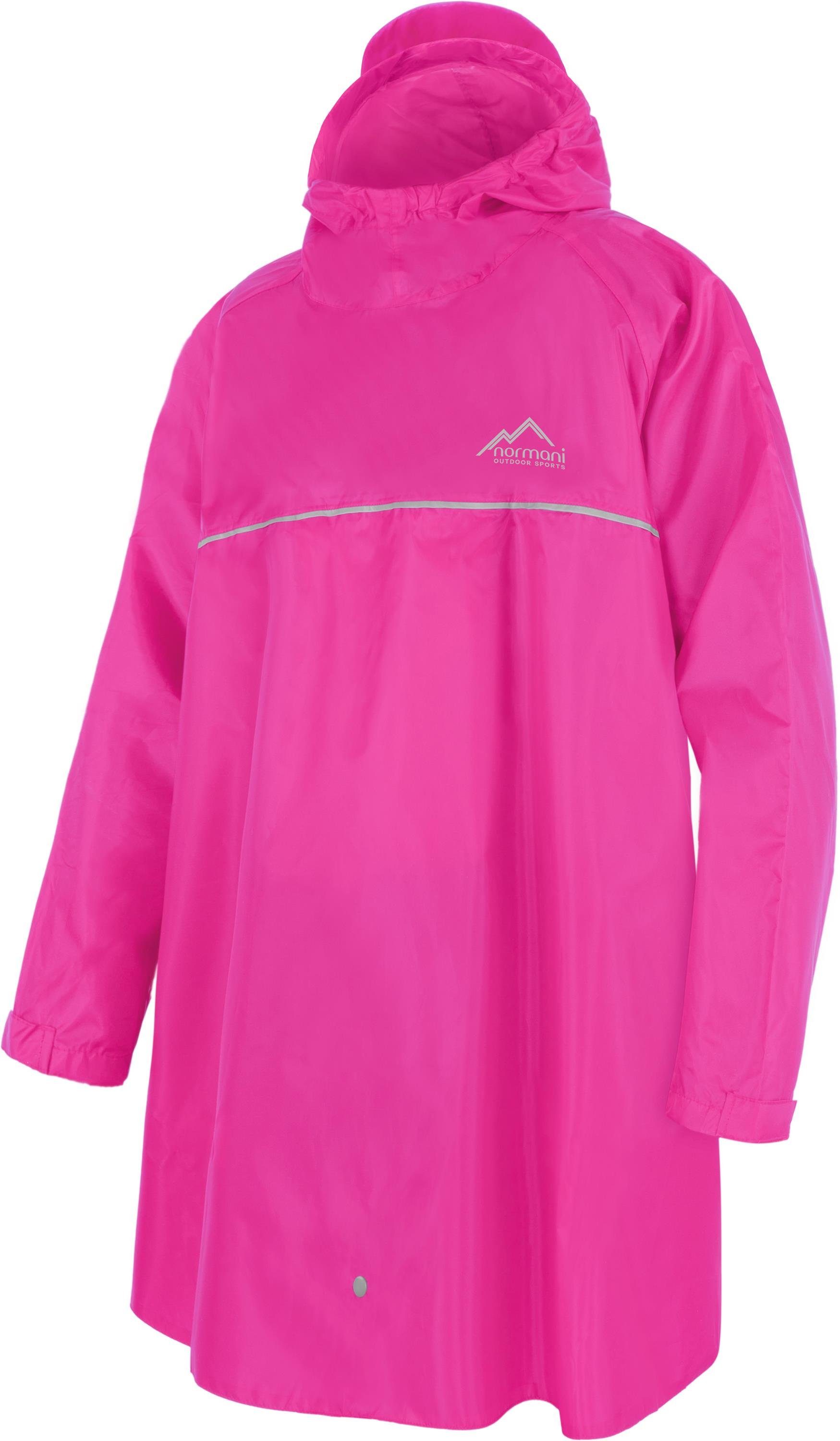 normani Regenponcho Kinder Regenponcho Mawsynram Wasserdichter Regencape mit Ärmeln - 3M™ Scotchlite™ Reflektor