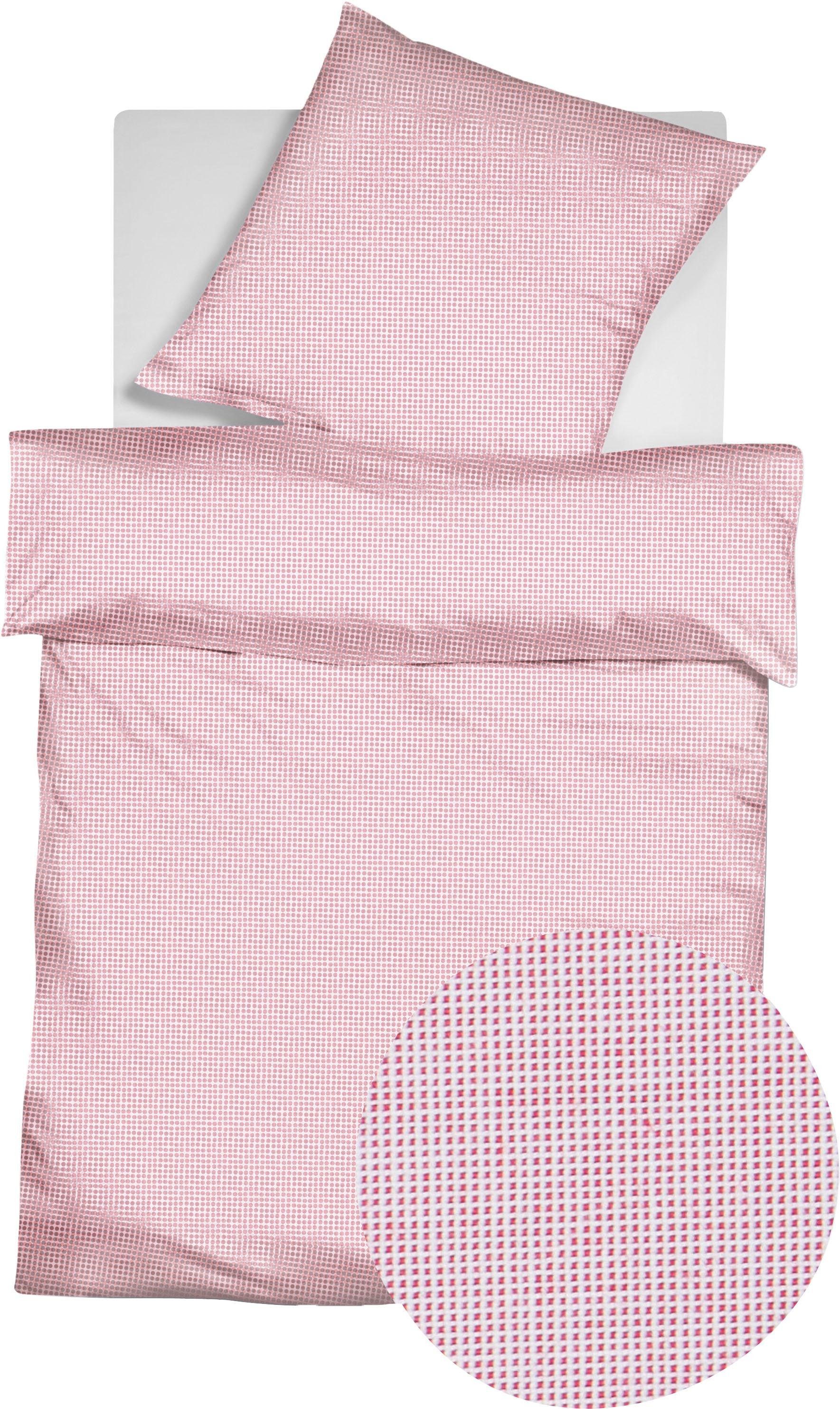 fleuresse Bettwäsche Porto, Buntgewebe, 2 teilig, 100% Baumwolle, in Gr. 135x200, 155x220, 200x200cm, Reißverschluss