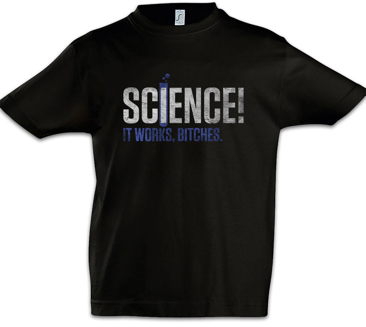 Print-Shirt Science It Works... Kinder T-Shirt Lehrer Fun Teacher Professor Nerd