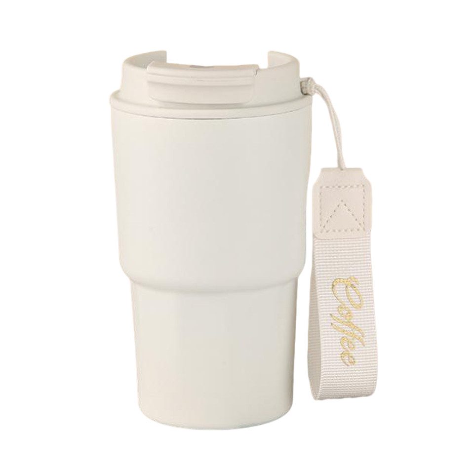 Coonoor Thermobecher Kaffee Becher to go mit Deckel aus Edelstahl, Trinkbecher, lassic Isolierbecher, 100% dicht, spülmaschinenfes