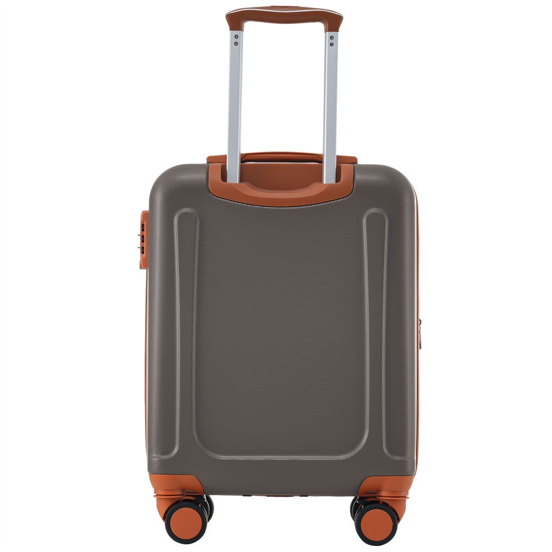 DÖRÖY Koffer Hartschalen-Koffer, Rollkoffer, braun ABS-Material, Reisekoffer