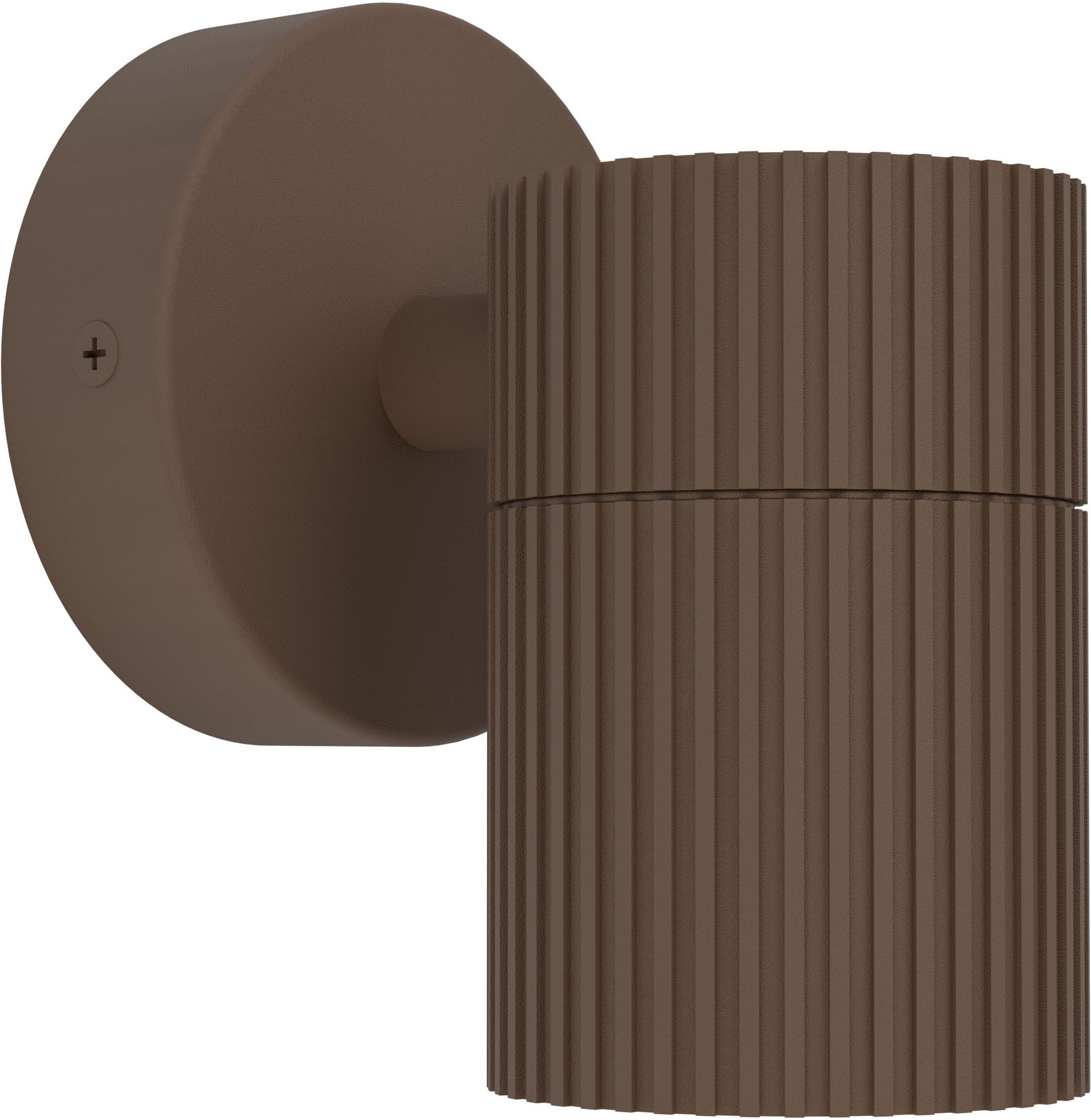 EGLO Wandleuchte TOMELLOSO Wandlampe - Alu - GU10 - 1X28W - IP44, ohne Leuchtmittel, Außenbeleuchtung, Außenwandleuchte, Terrasse, L6 x H12 x AL11 cm