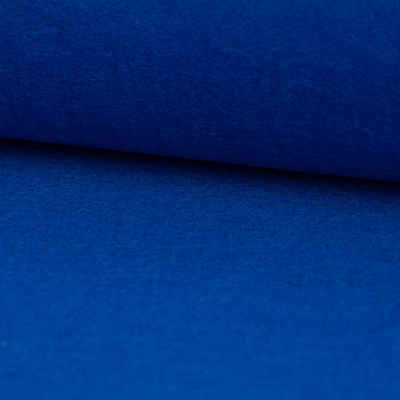 SCHÖNER LEBEN. Stoff Kreativstoff Filz 3mm Stärke einfarbig royalblau 90cm Breite