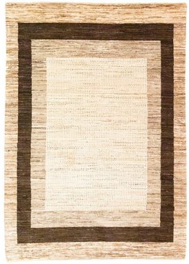 Wollteppich Gabbeh Teppich handgeknüpft beige, morgenland, rechteckig, Höhe: 10 mm, handgeknüpft