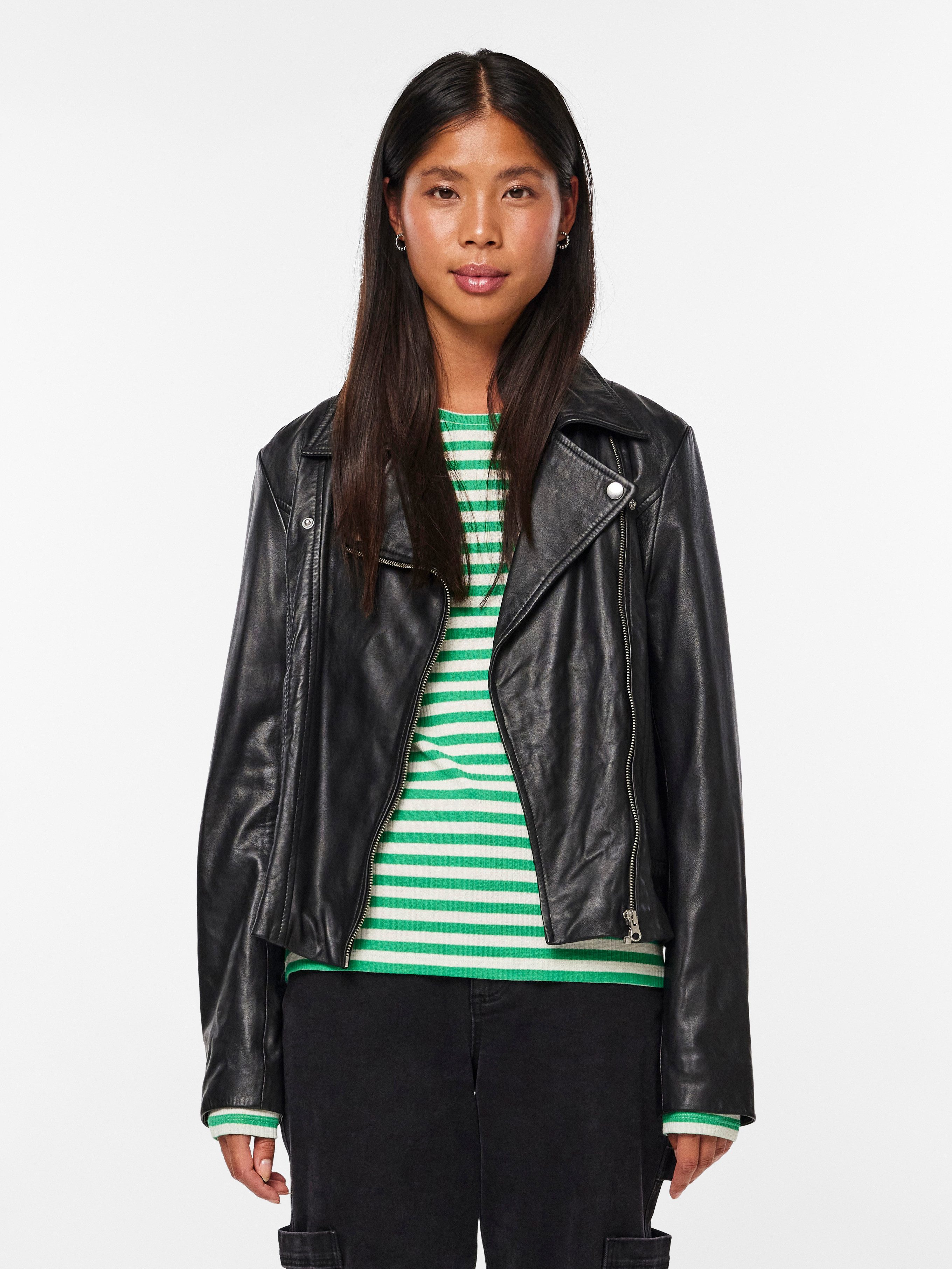 pieces Lederjacke PCSUSSE LEATHER JACKET NOOS günstig online kaufen