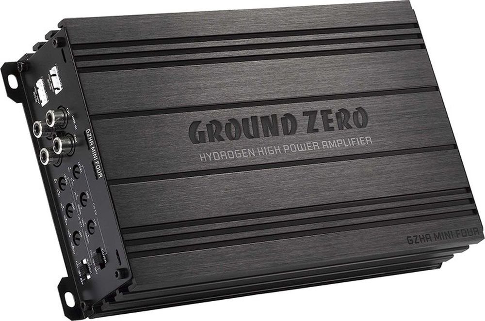 Ground Zero GZHA MINI FOUR 4 x 80 Watt RMS an 4 Ohm Super klein Verstärker