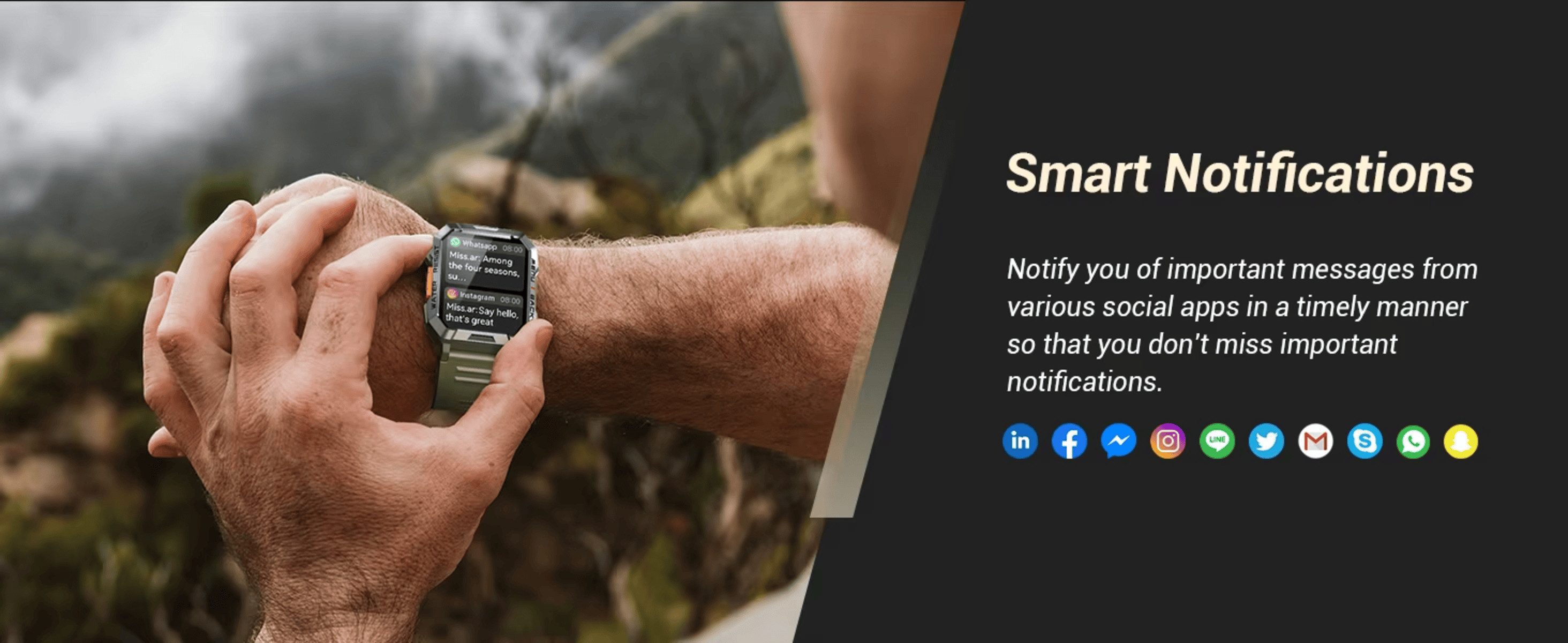 Nagham Ghazal Aswad Smartwatch Herren HD Outdoor Bluetooth Anruf Wasserdicht Sport 2025 Smartwatch, Bluetooth Anruf Wasserdicht IP68 Großes Display