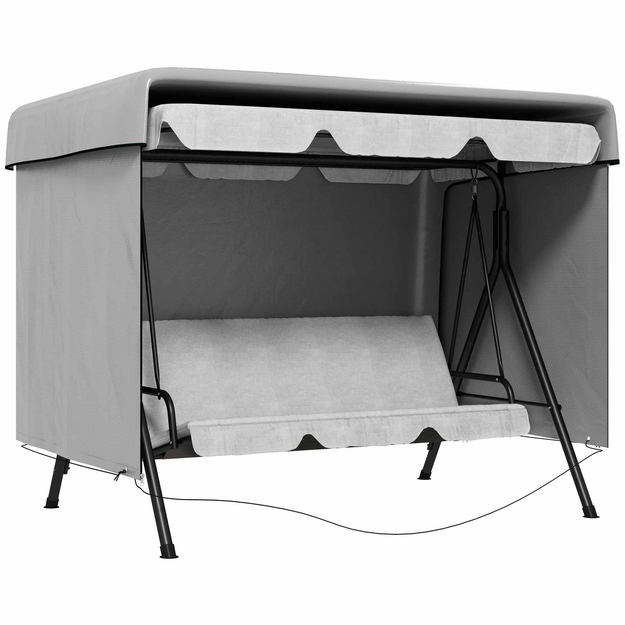 Outsunny Gartenmöbel-Schutzhülle Abdeckplane (Abdeckhaube, 1-St., Sonnendac günstig online kaufen