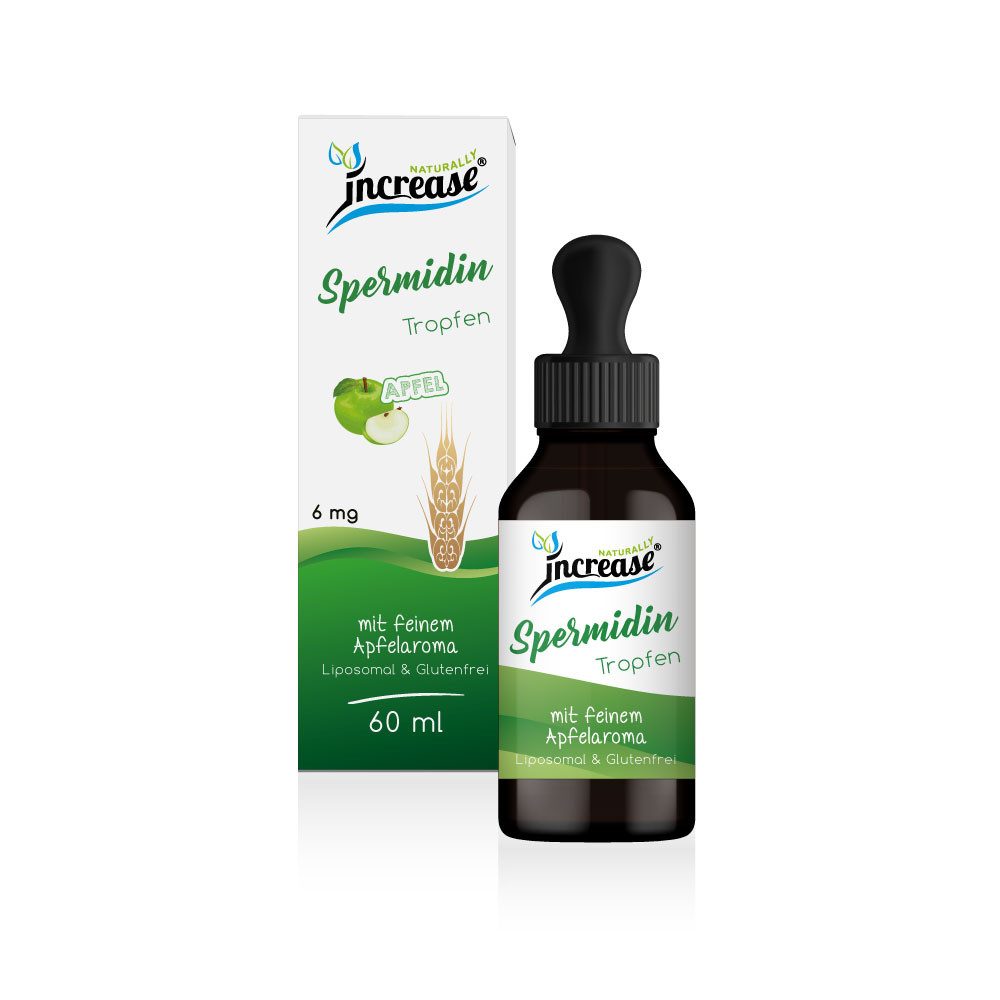 Liposomales Spermidin - 6mg Spermidin pro Tropfen - Apfel Tropfen