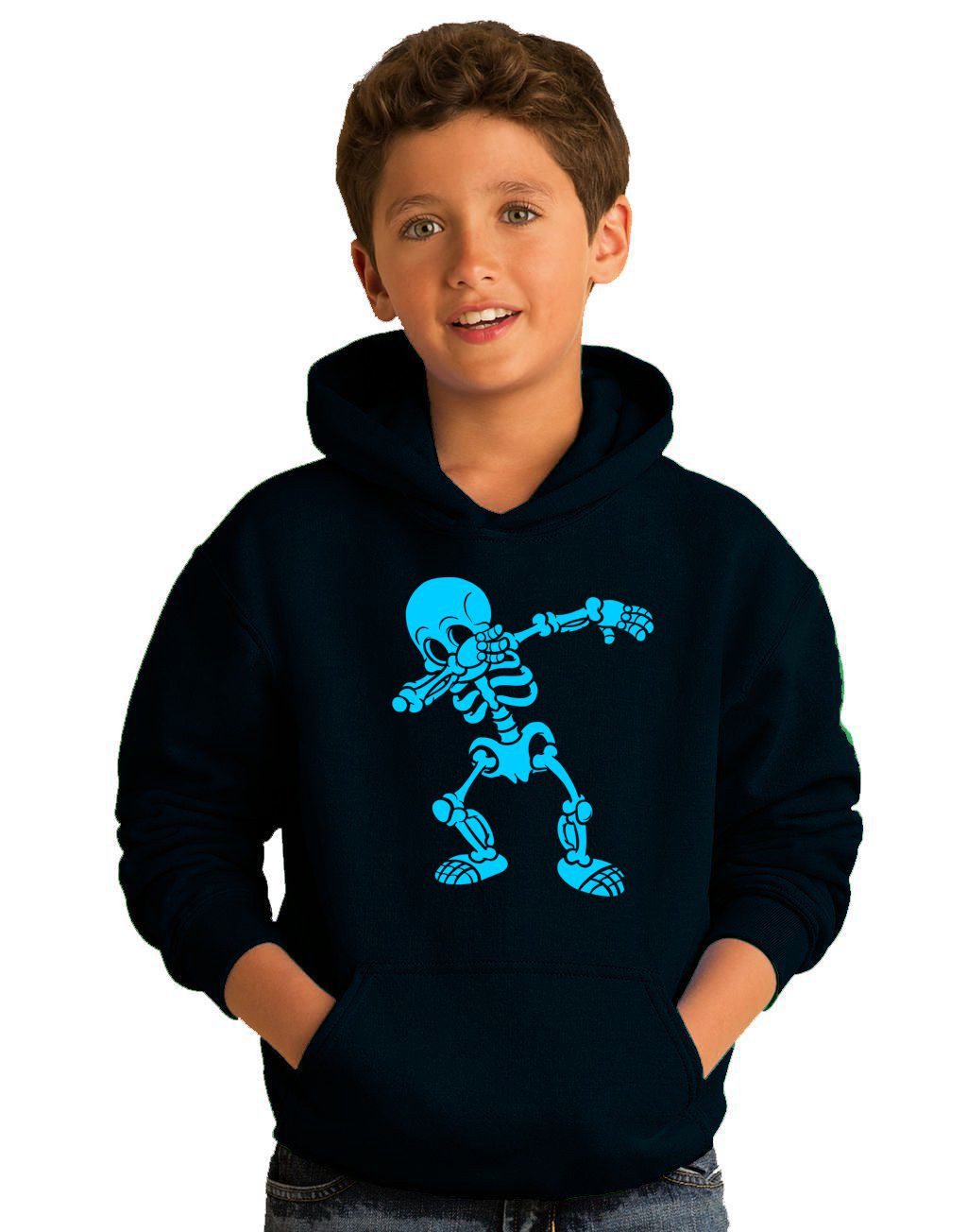 coole-fun-t-shirts Hoodie Hoodie Dabbing Skelett Kapuzensweatshirt Pullover Sweatshirt