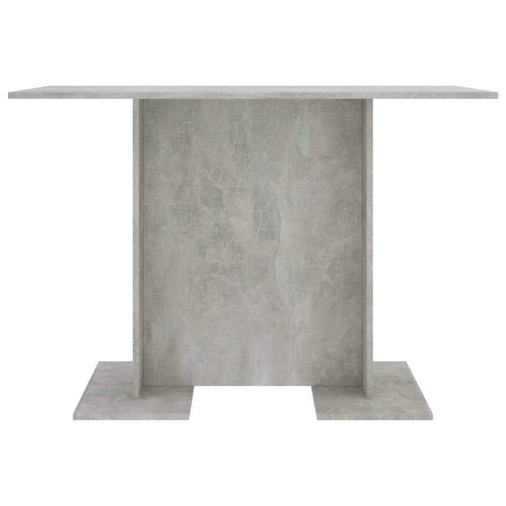 furnicato Esstisch 110x60x75 cm Betongrau aus Holzwerkstoff (1-St), Stabile Küchentisch-Variante mit pflegeleichter, glatten Oberfläche
