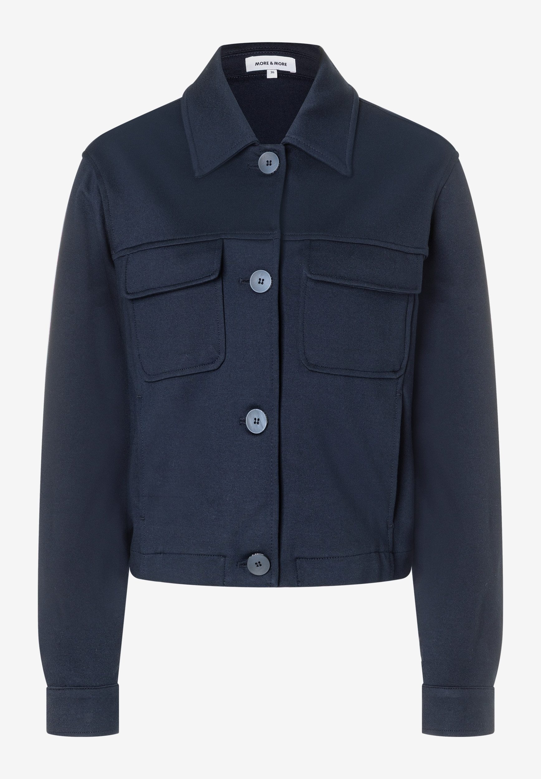 MORE&MORE Kurzjacke Fashion Jersey Shirt günstig online kaufen
