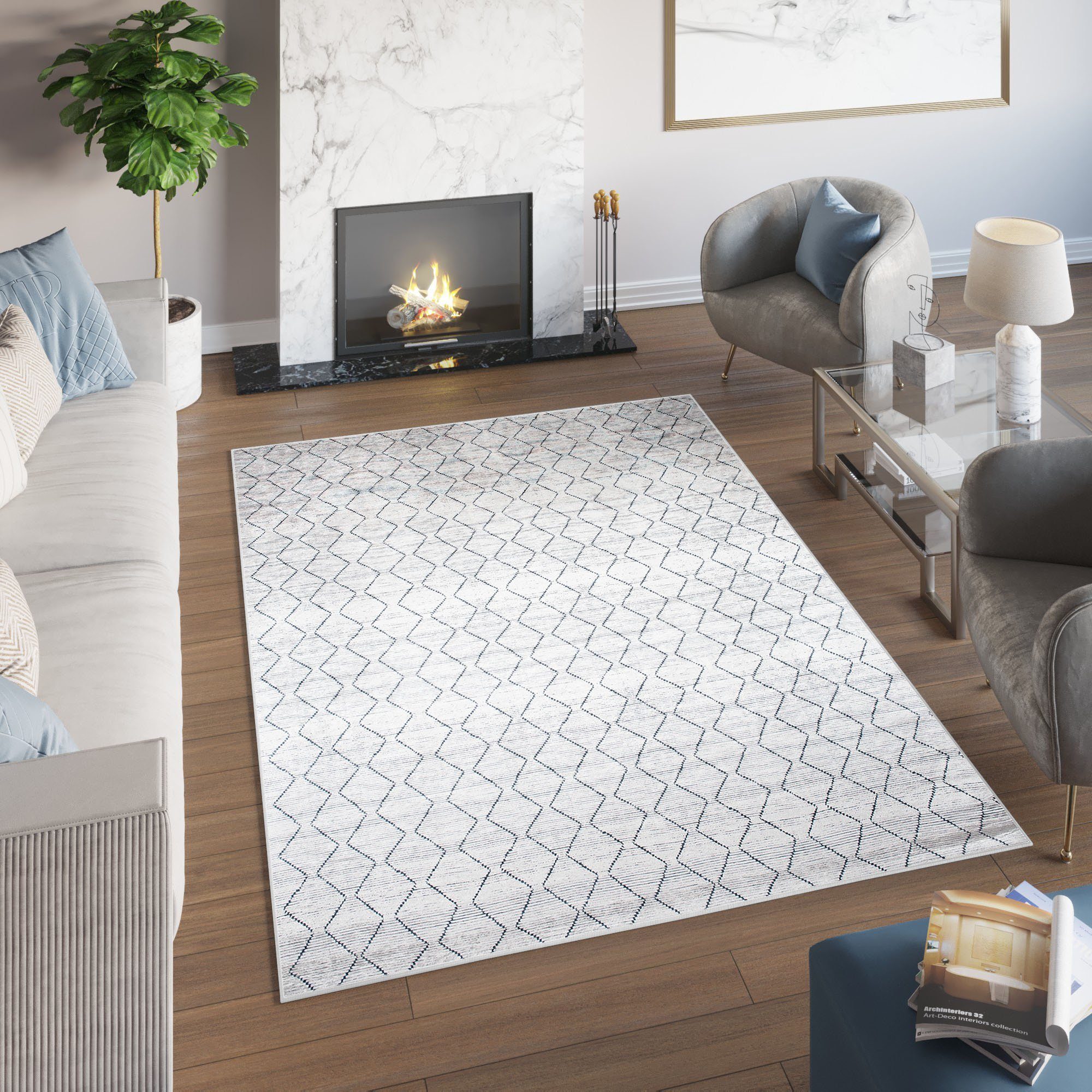 Tapiso Designteppich TOSCANA, rechteckig, Höhe: 6 günstig online kaufen