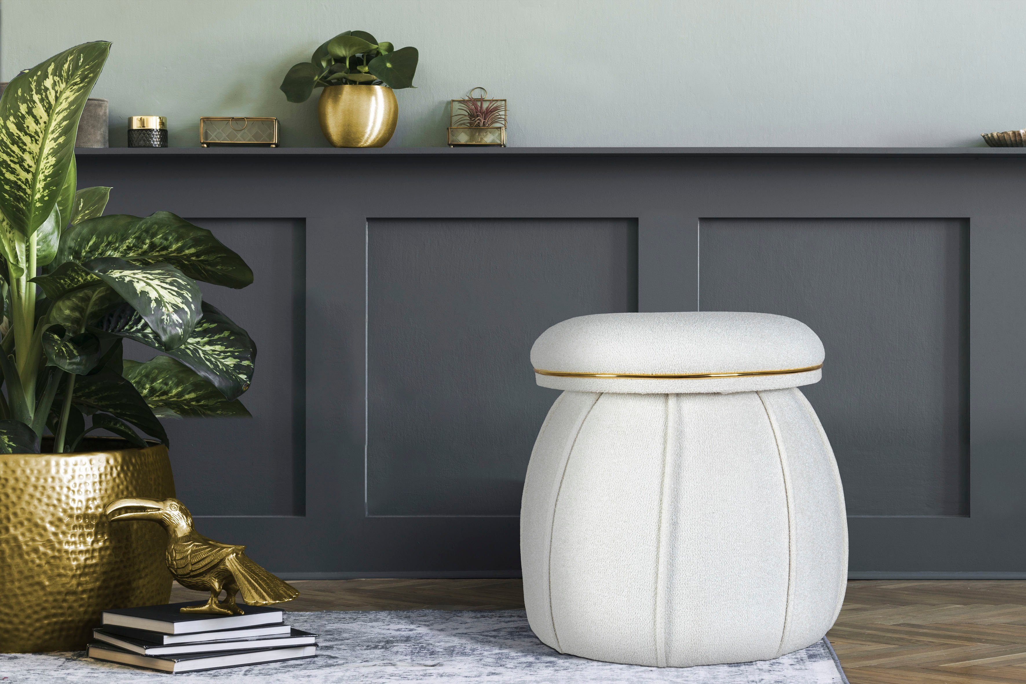 Kayoom Sitzhocker Hocker Corin,extravagante Form,stilvolle Farben,elegant günstig online kaufen