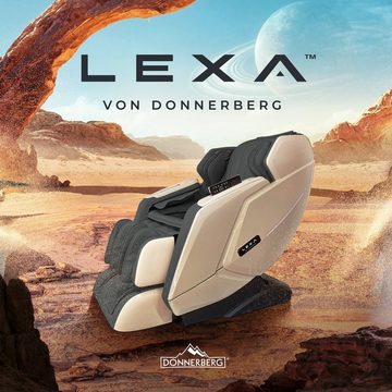 Donnerberg Massagesessel Lexa LX-096 (mit Wärmefunktion, 3D BODY SCAN und BIONISCHE AIR & 4D MASSAGE), Deutsche Stimmensteuerung, 12 Programme, 7 Massagetechniken, LED-Display