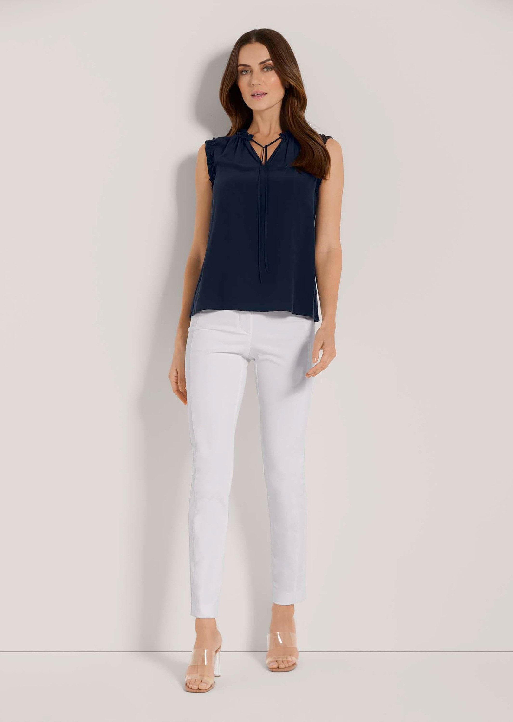 MADELEINE Kurzarmshirt Ärmelloses Top aus reiner Seide günstig online kaufen