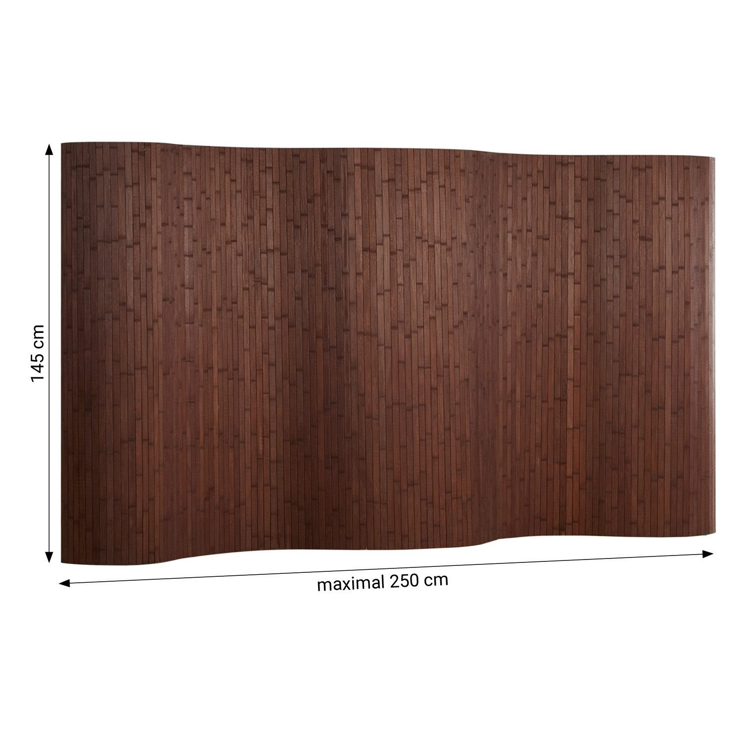 Homestyle4u Paravent Raumteiler Trennwand Bambus Sichtschutz Holz 145x200 1 günstig online kaufen