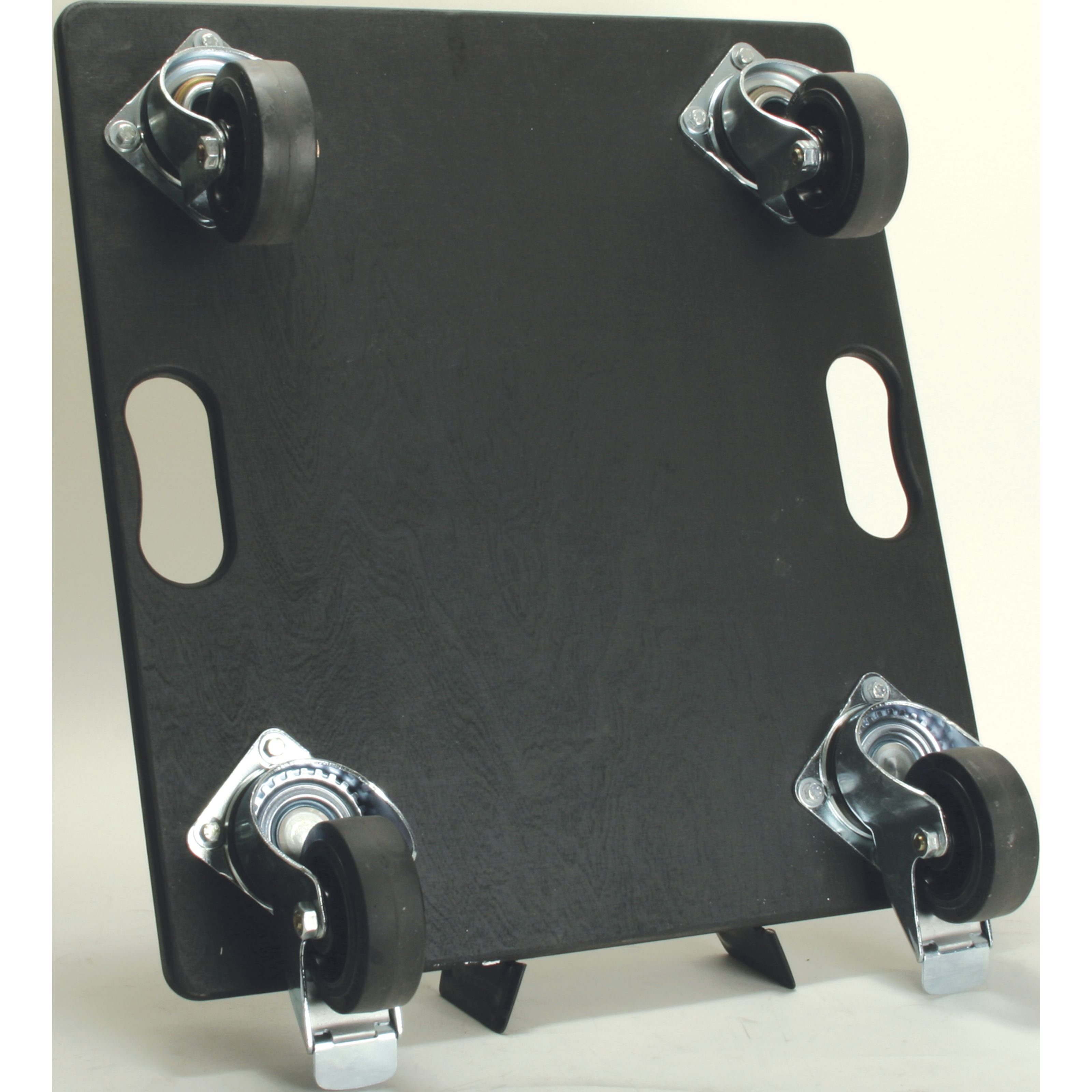 Gäng-Case Koffer, Rollbrett lose / Black Wheels Griffeinfräsung, 2 Stop/2 Lenk -