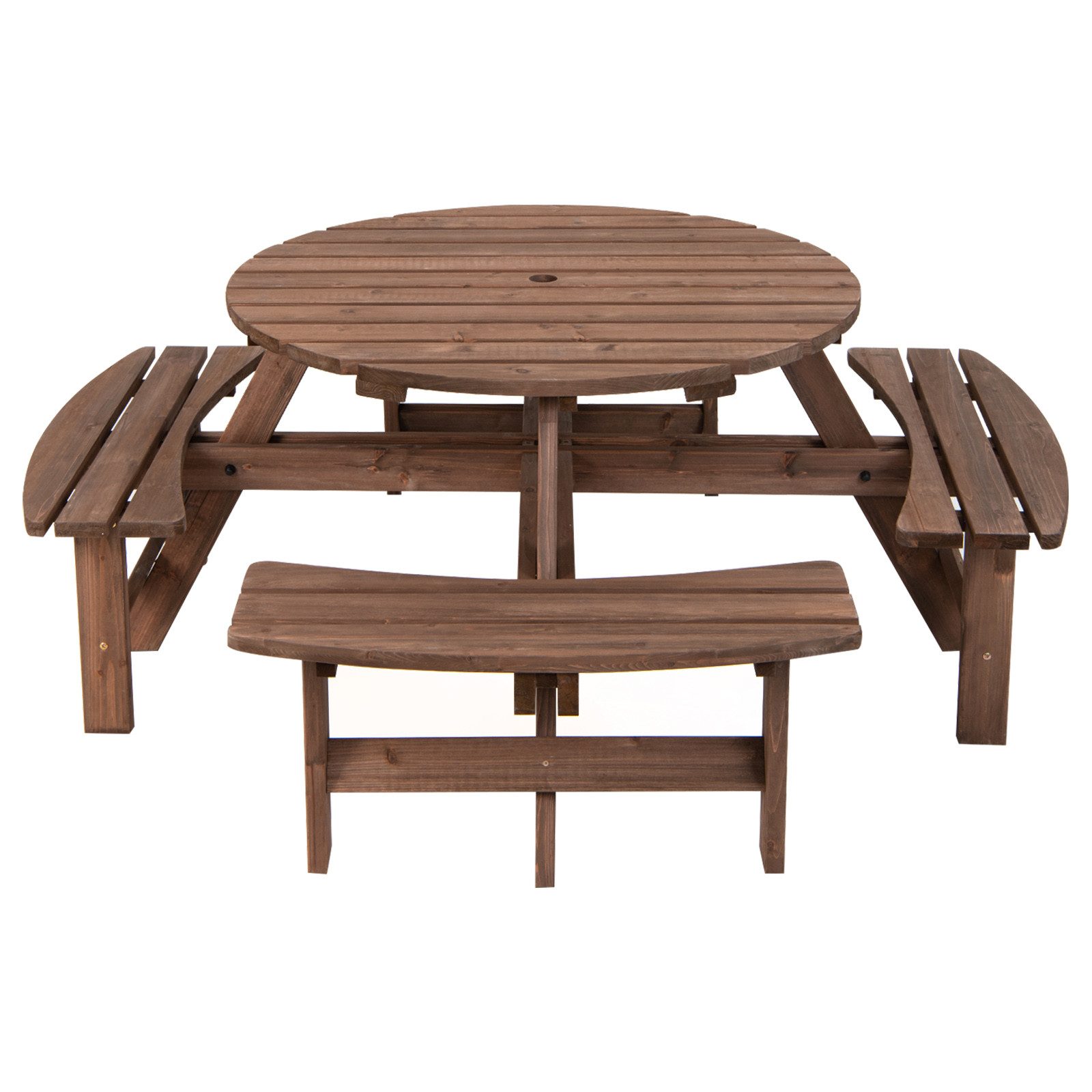 COSTWAY Gartentisch, Picknicktisch mit 4 Bänken, günstig online kaufen