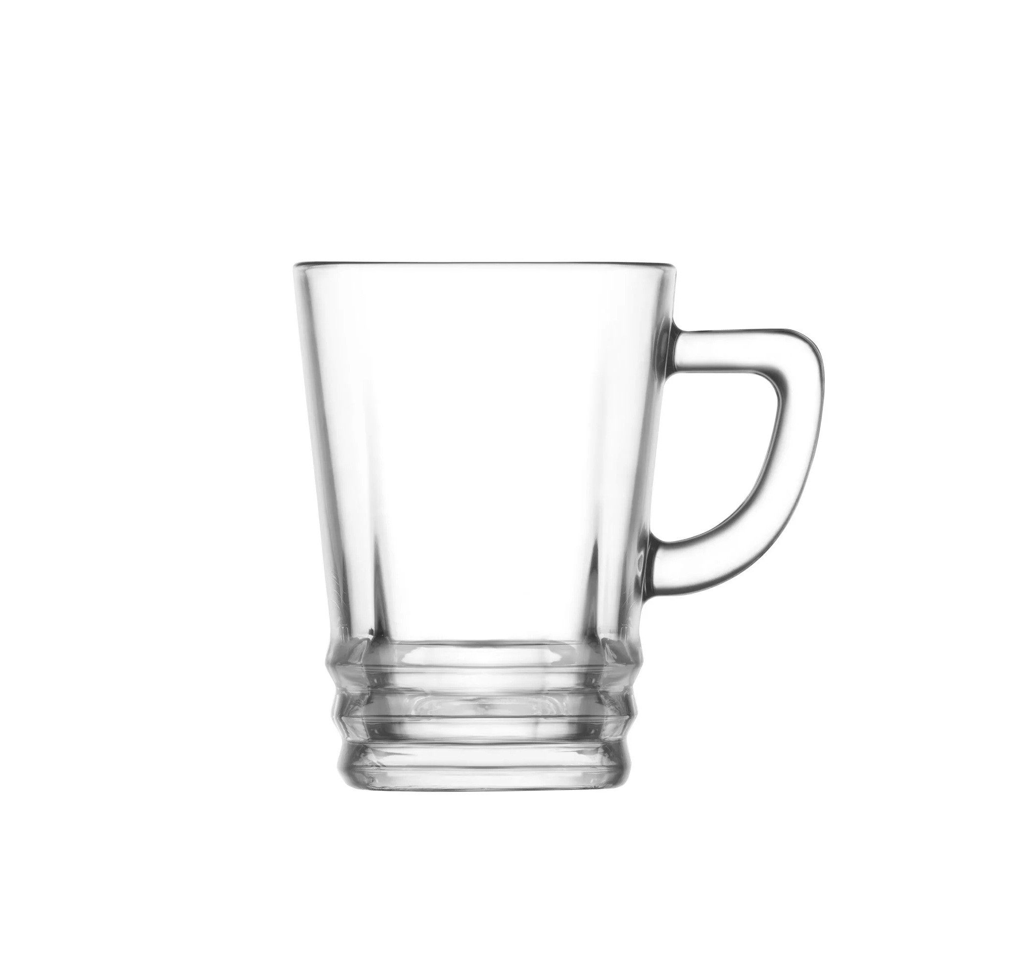 Teeglas Elegan 6er Teegläser Set - 220 ml, Gläser mit Henkel, hitzebeständig