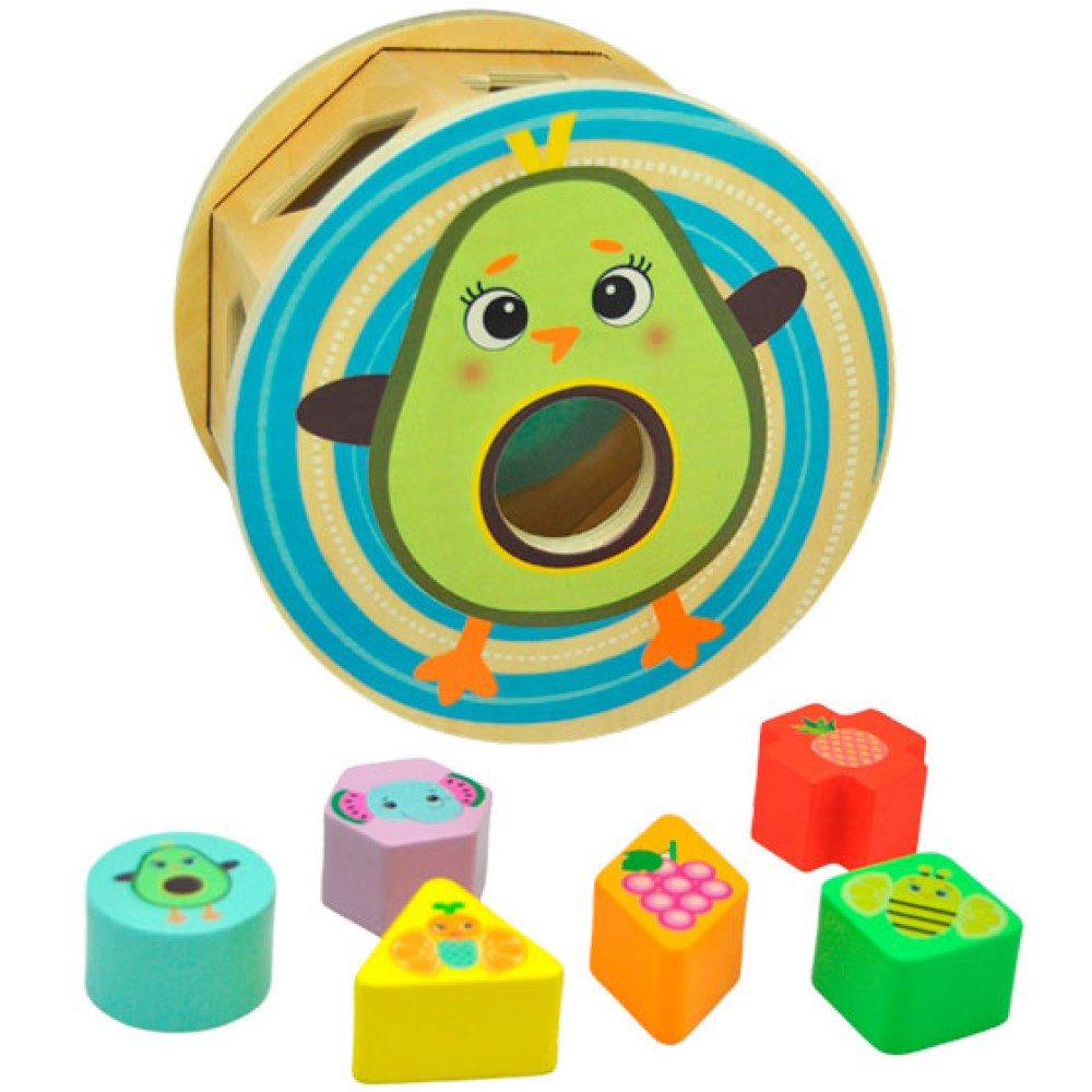 Kids Euroswan Steckspielzeug Baby Steckspielzeug aus Holz Avocado