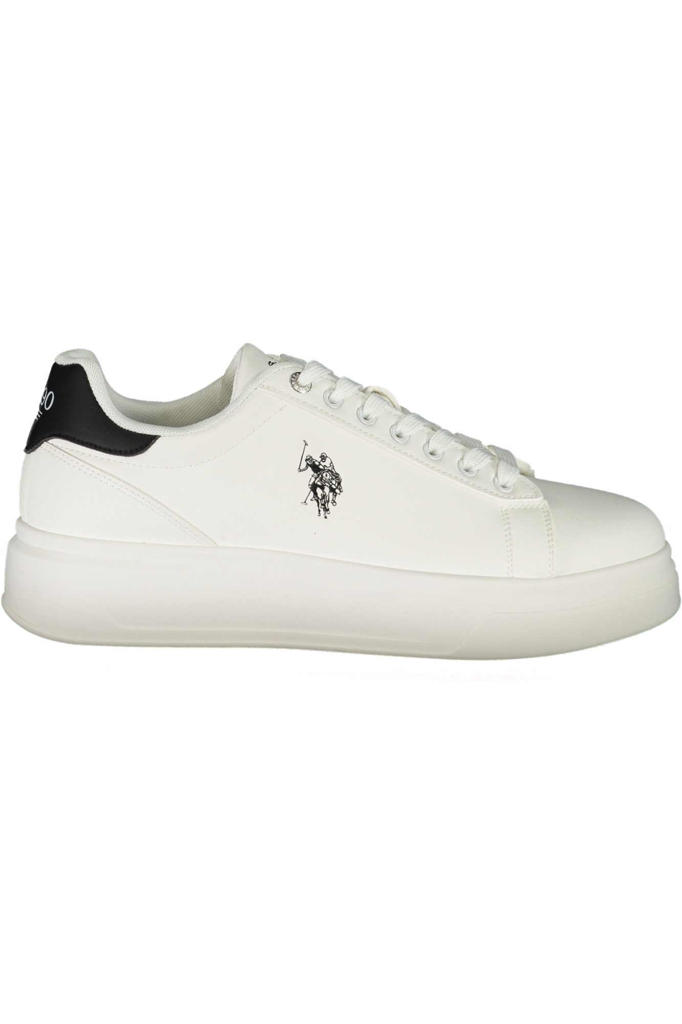 U.S. GRAND POLO Sneaker Herren Sportschuh Weiß mit Keilabsatz &